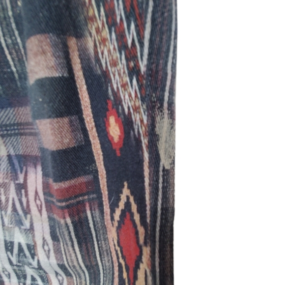 BOLD Etienne Marcel Denim printed graphic mixed print jeans - Picture 4 of 12